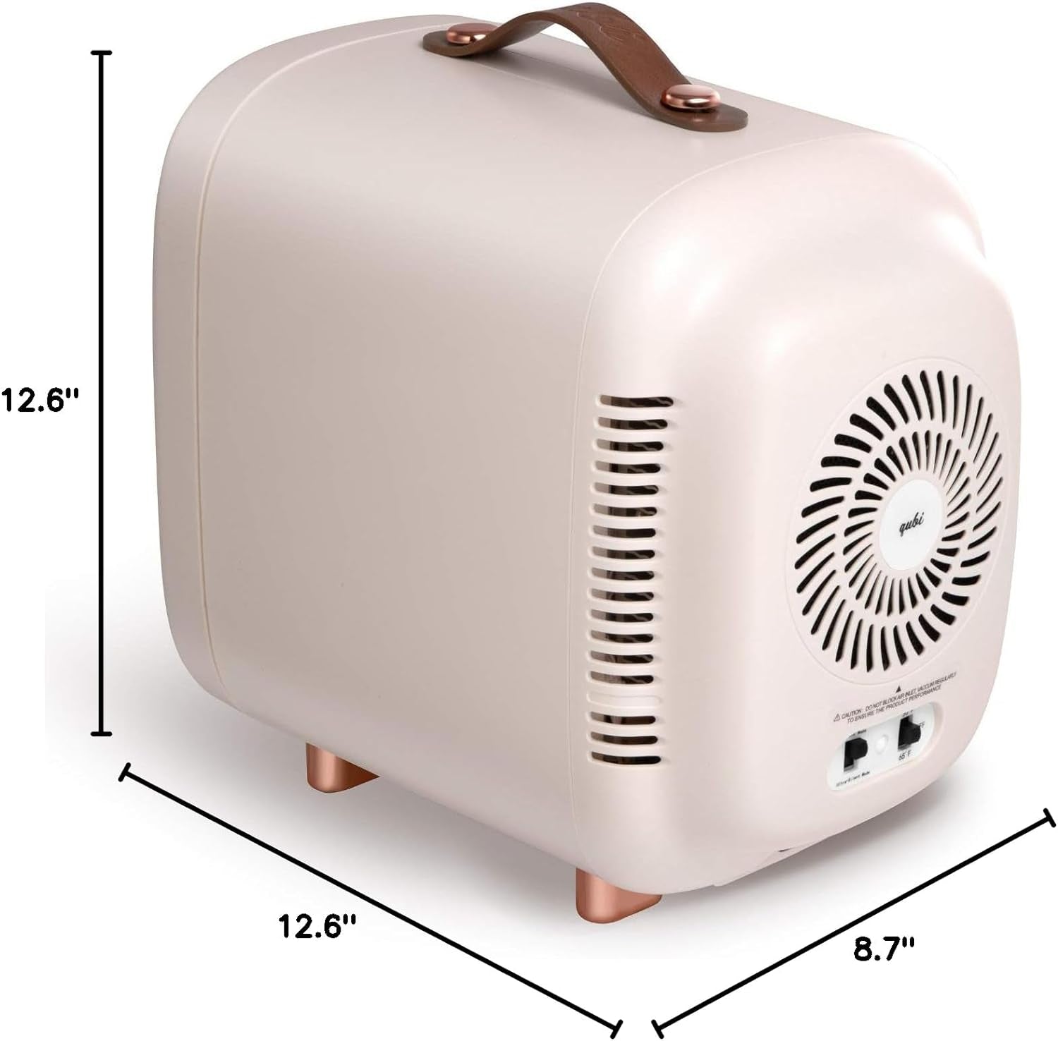 Mini Fridge, Professional Compact Fridge for Skincare, Mini Cosmetics, Makeup, 5 Liter (Cream White, 5L)